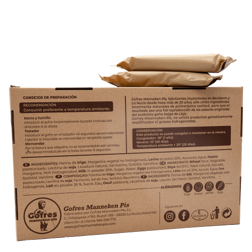 Caja de 12 Gofres Manneken-pis