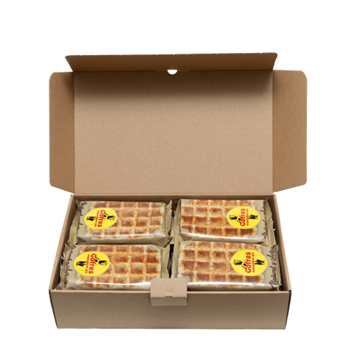 Caja 12 Gofres Manneken-pis + Bote Chocolate