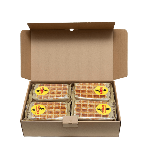 Caja 12 Gofres Manneken-pis + Bote Chocolate