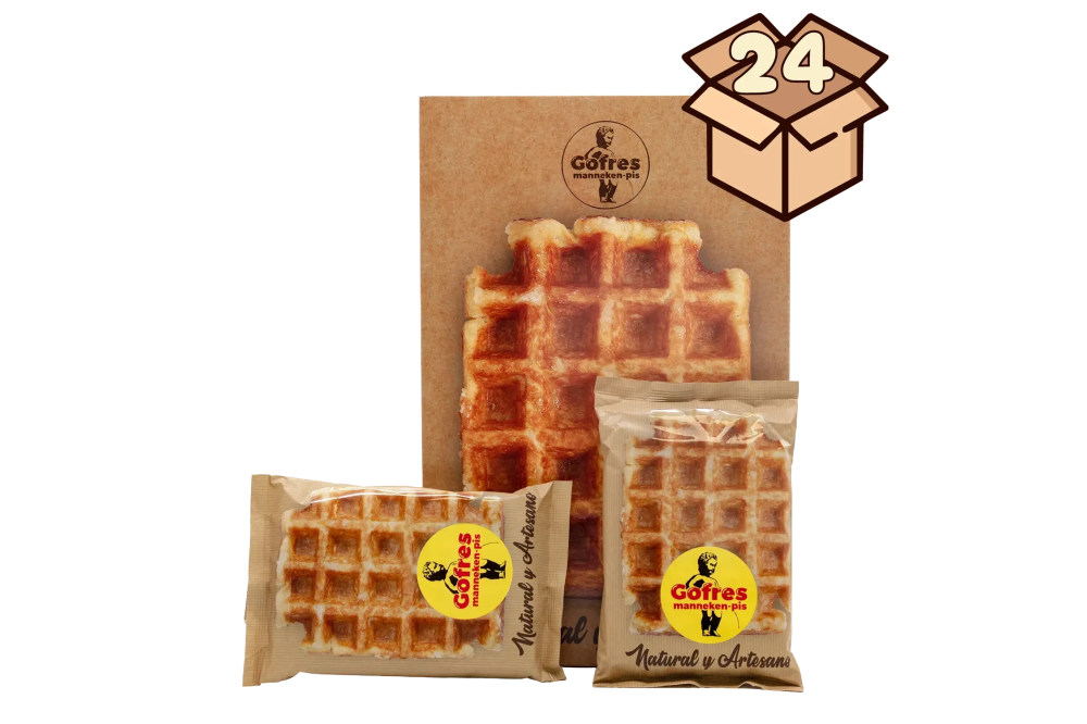 Caixa com 24 Gofres Manneken-pis